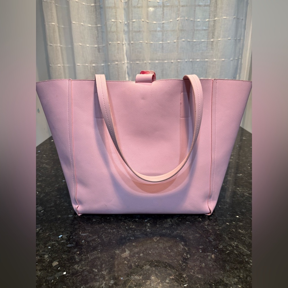 Tommy Bahama extra large pebbled reversible Floral Pink Tote Bag - Picture 7 of 16